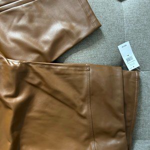 gap faux leather leggings